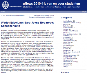 Sarah-Jayne Nogarede voor Unews (winnende column columnistenwedstrijd Universiteit Leiden)